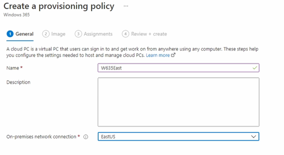 Create a Provisioning Policy